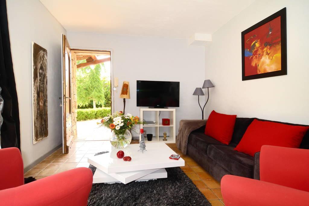 Suite De L'Olivier Au Mas Au Coeur De La Provence &Spa 생카나 객실 사진